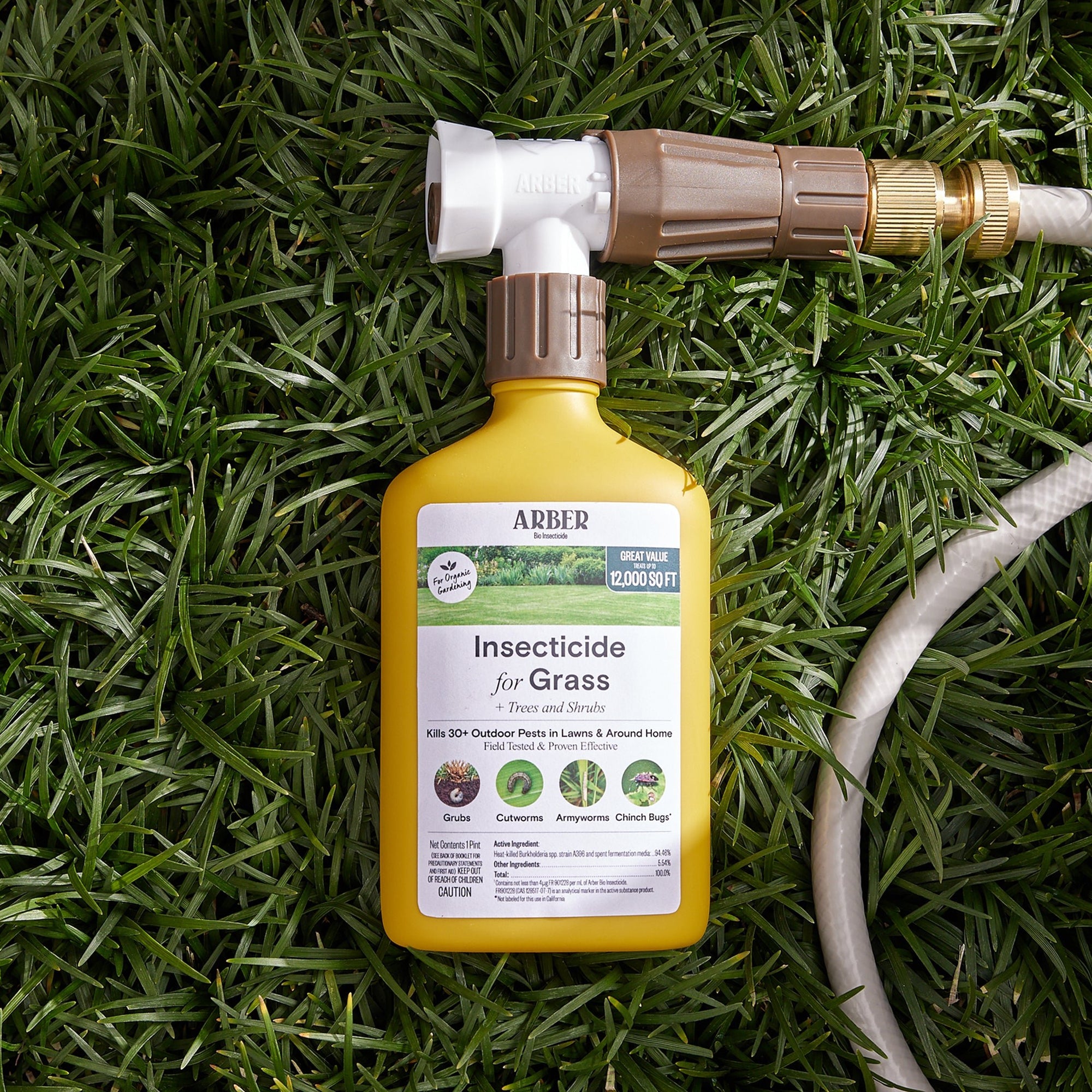 bug spray for organic garden Organic Insecticide for Grass, Trees & Shrubs – Arber