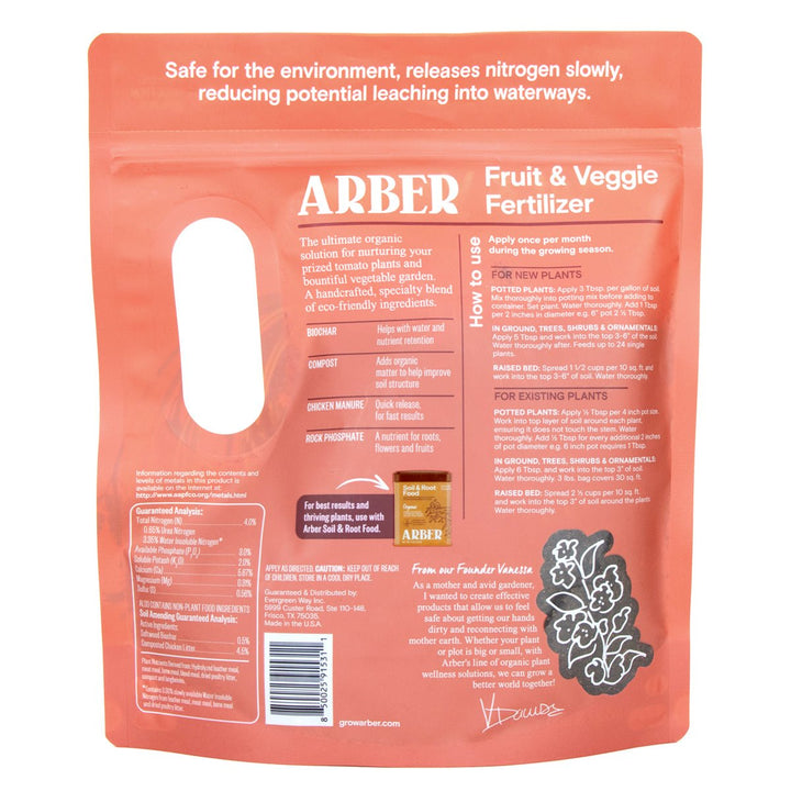 Organic Fruit & Veggie Fertilizer - Arber